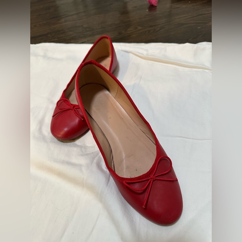 Red Ballet Flats